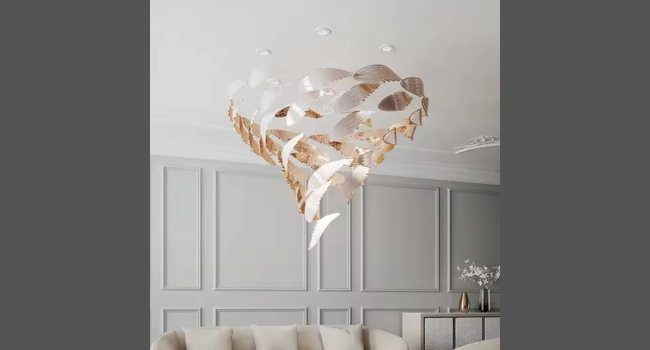 Custom Hand Blown Glass Chandelier